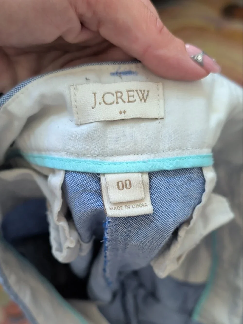 J. Crew Light Blue Straight Leg Women's Pants